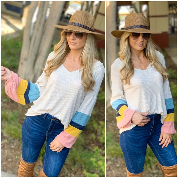 ✨LAST ONE✨Talk About Fun Tunic Top-Cream - Picture 2 of 5